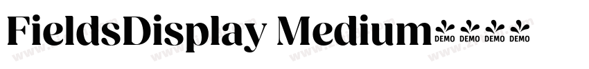 FieldsDisplay Medium字体转换